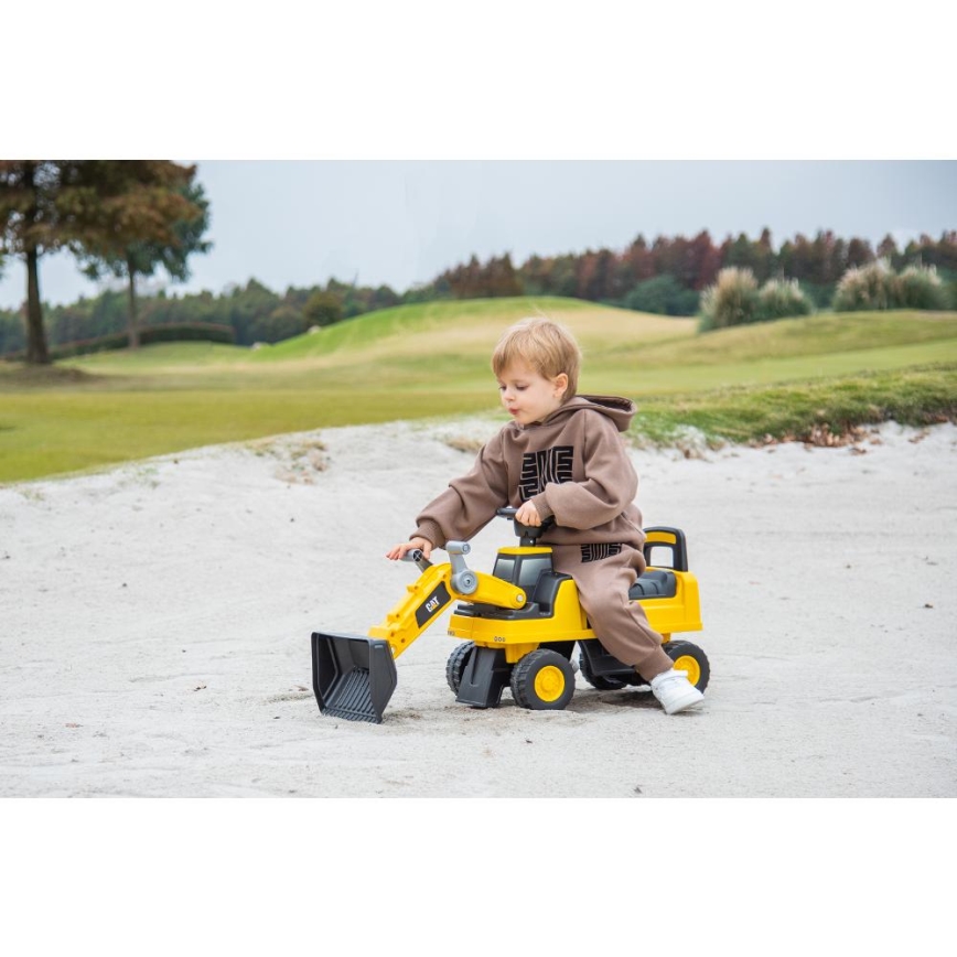 Loopfiets lader CAT 2xAA geel/zwart