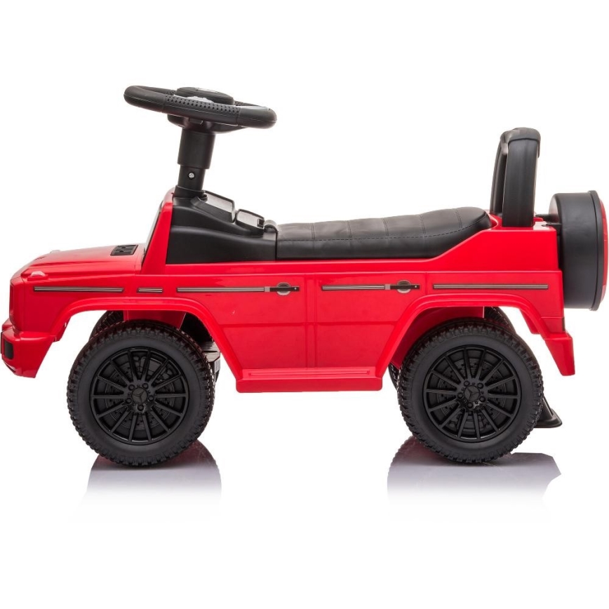 Loopfiets Mercedes G350d 2xAA rood/zwart
