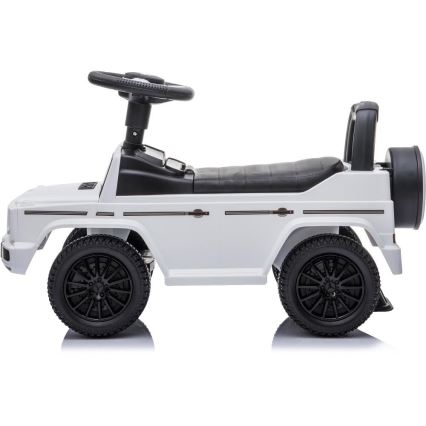 Loopfiets Mercedes G350d 2xAA wit/zwart