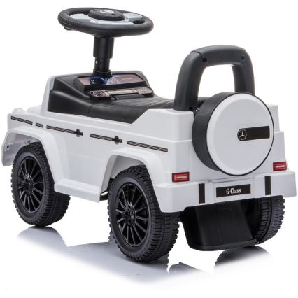 Loopfiets Mercedes G350d 2xAA wit/zwart
