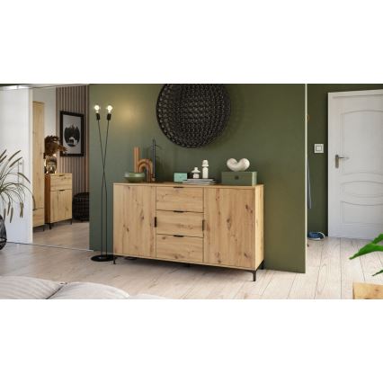 LORA ladekast met lades en deuren artisan eik