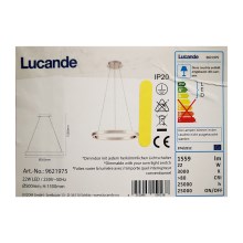 Lucande - Dimbare LED hanglamp aan een koord  LYANI LED/20,5W/230V