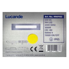 Lucande - LED Buiten inbouwspot RONI LED/9W/230V IP65