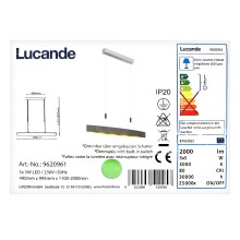 Lucande - LED Dimbare kroonluchter aan snoer LIO 5xLED/5W/230V