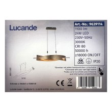 Lucande - LED Dimbare kroonluchter aan snoer MARIJA LED/24W/230V