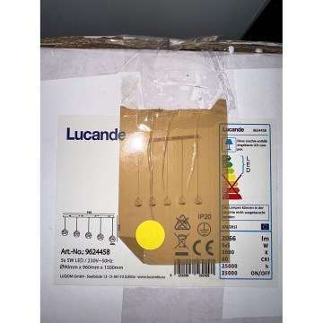 Lucande - LED Kroonluchter aan een snoer HAYLEY 5xLED/5W/230V
