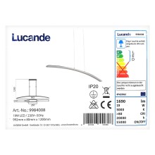 Lucande - LED Kroonluchter aan een snoer LORIAN LED/19W/230V