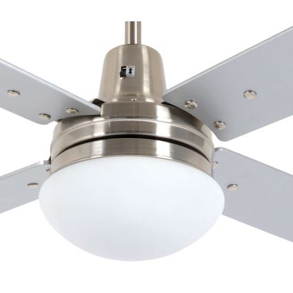 Lucci Air 210334 - Plafondventilator AIRFUSION QUEST 1xE27/60W/230V hout/mat chroom + afstandsbediening