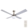 Lucci Air 210334 - Plafondventilator AIRFUSION QUEST 1xE27/60W/230V hout/mat chroom + afstandsbediening