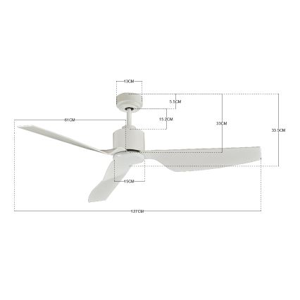 Lucci Air 210528 - Plafondventilator AIRFUSION CLIMATE II wit + afstandsbediening