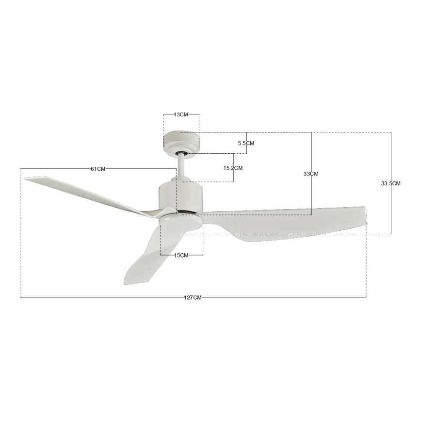 Lucci Air 210528 - Plafondventilator AIRFUSION CLIMATE II wit + afstandsbediening