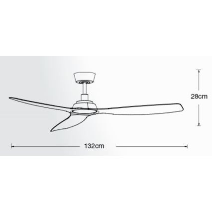 Lucci Air 210651 - Plafondventilator MOTO zwart + afstandsbediening