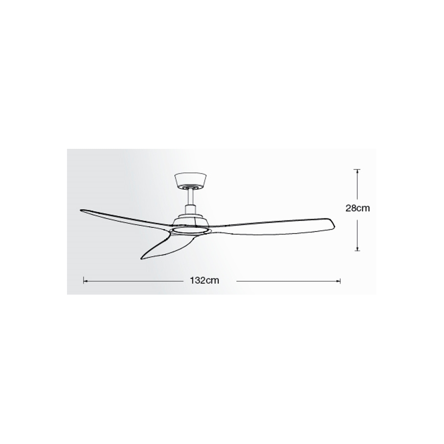 Lucci Air 210651 - Plafondventilator MOTO zwart + afstandsbediening