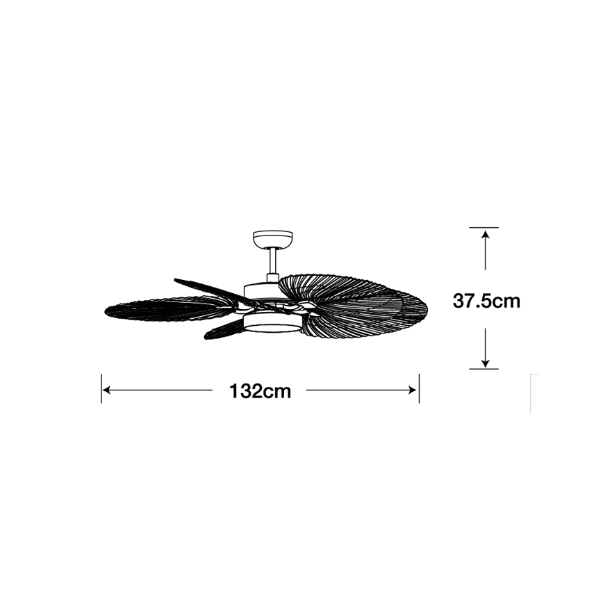 Lucci Air 210654 - LED-plafondventilator BALI 1xGX53/18W/230V beige + afstandsbediening