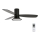 Lucci Air 210662 - LED dimbare plafondventilator FLUSSO 1xGX53/18W/230V hout/zwart + afstandsbediening