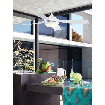 Lucci air 212898 - Dimbare LED Plafond Ventilator MOONAH 1xGX53/21W/230V wit + afstandsbediening