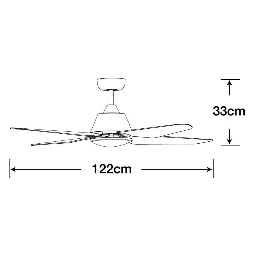 Lucci Air 212994 - LED-plafondventilator ARIA LED/18W/230V wit + afstandsbediening