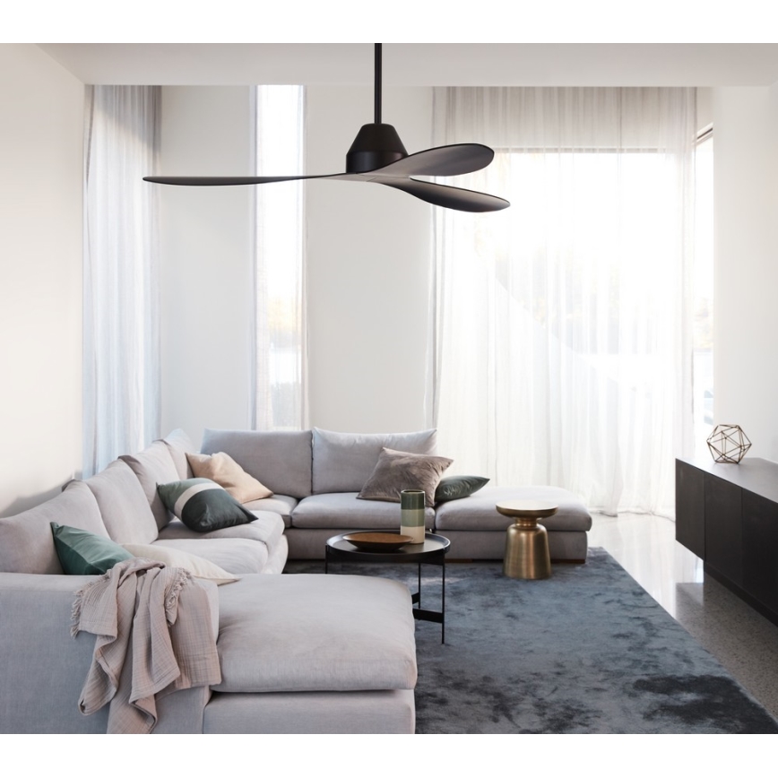 Lucci air 213041 - Plafondventilator WHITEHAVEN zwart + afstandsbediening