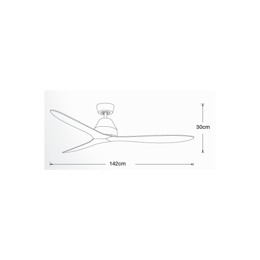 Lucci air 213041 - Plafondventilator WHITEHAVEN zwart + afstandsbediening