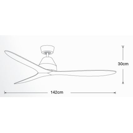 Lucci air 213044 - Plafondventilator WHITEHAVEN 1xGX53/18W/230V zwart + afstandsbediening