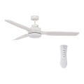 Lucci air 213055 - LED-plafondventilator SHOALHAVEN GX53/17W/230V paulowniahout/wit Ø 142 cm + afstandsbediening