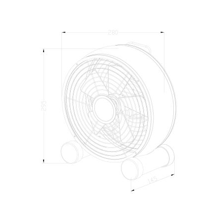 Lucci air 213120 - Tafelventilator BREEZE zwart