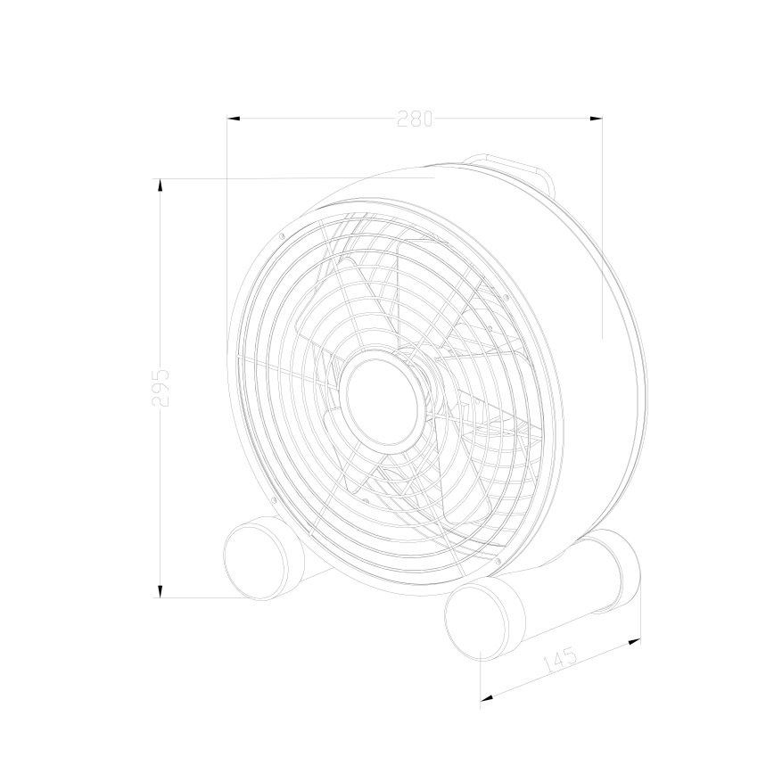 Lucci air 213121 - Tafelventilator BREEZE bruin