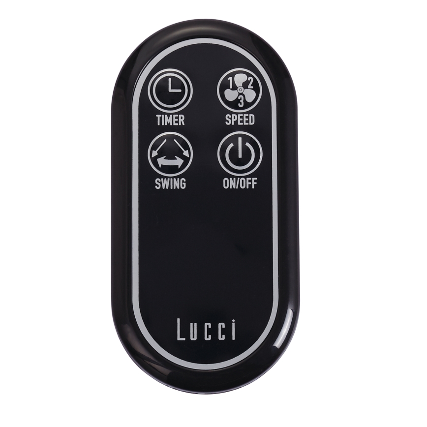 Lucci air 213126 - Wandventilator BREEZE 55W/230V mat chroom + afstandsbediening