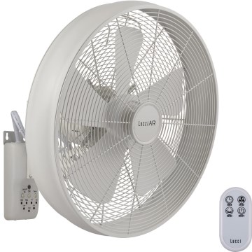 Lucci Air 213128EU - Wandventilator BREEZE 55W/230V wit Ø 46 cm + afstandsbediening