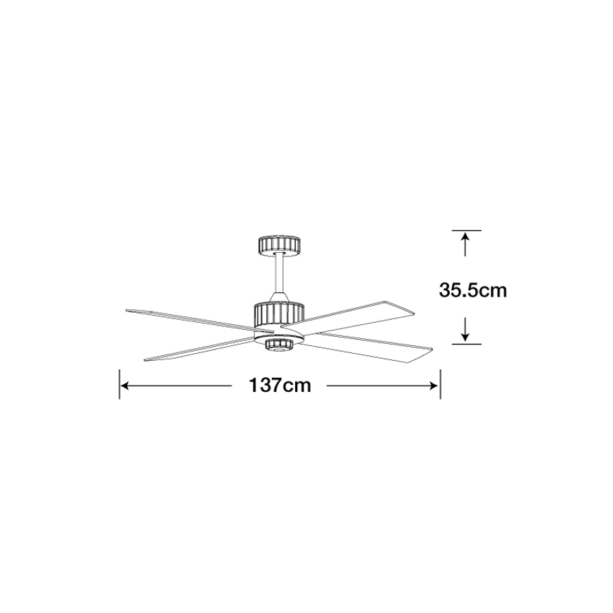 Lucci air 213171 - LED-plafondventilator NEWPORT hout/wit/beige + afstandsbediening