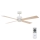 Lucci air 213171 - LED-plafondventilator NEWPORT hout/wit/beige + afstandsbediening