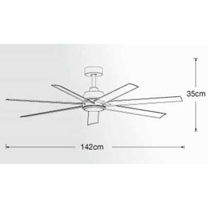 Lucci air 213182 - LED-plafondventilator ATLANTA 1xGX53/12W/230V wit + afstandsbediening