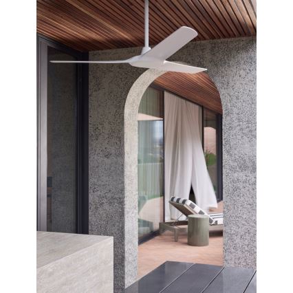 Lucci Air 21321549 - Plafondventilator ABYSS diameter 142 cm IP66 wit + afstandsbediening