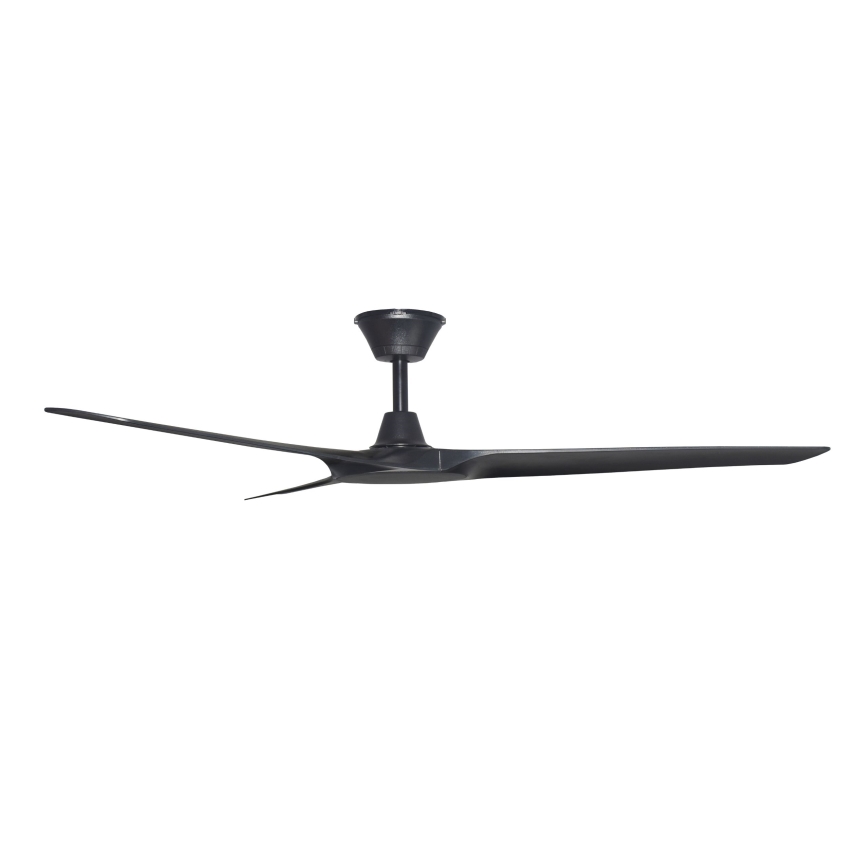 Lucci Air 21321649 - Plafondventilator ABYSS diameter 142 cm IP66 zwart + afstandsbediening