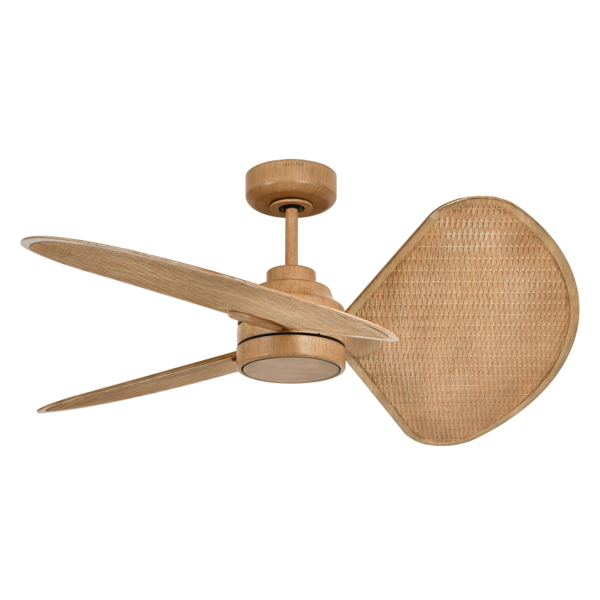Lucci Air 21325549 - LED-dimbare plafondventilator SABLE 1xGX53/12W/230V 3000/4000/5000K Ø 91,5 cm bruin + afstandsbediening