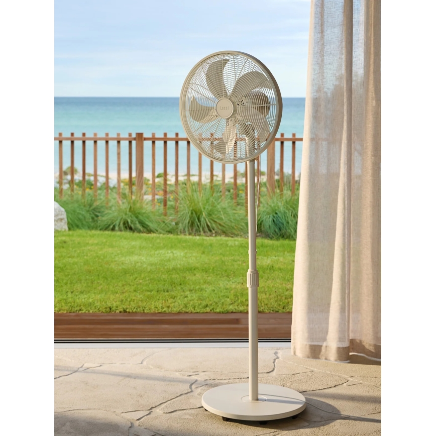 Lucci Air 21326449 - Staande ventilator GLIDE 36W/230V Ø 45 cm wit