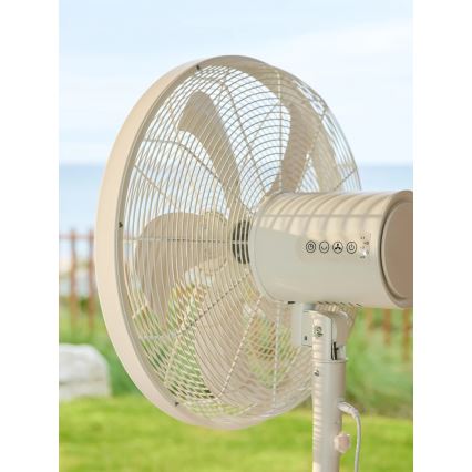Lucci Air 21326449 - Staande ventilator GLIDE 36W/230V Ø 45 cm wit