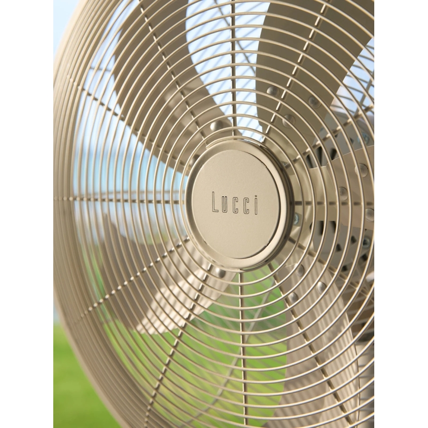 Lucci Air 21326449 - Staande ventilator GLIDE 36W/230V Ø 45 cm wit