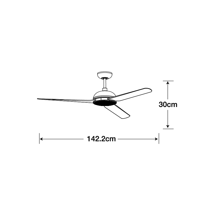 Lucci air 213300 - LED dimbare plafondventilator UNIONE 1xGX53/12W/230V bruin + afstandsbediening