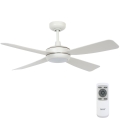 Lucci air 213302 - Dimbare LED Plafond Ventilator SLIPSTREAM 1xGX53/12W/230V wit + afstandsbediening
