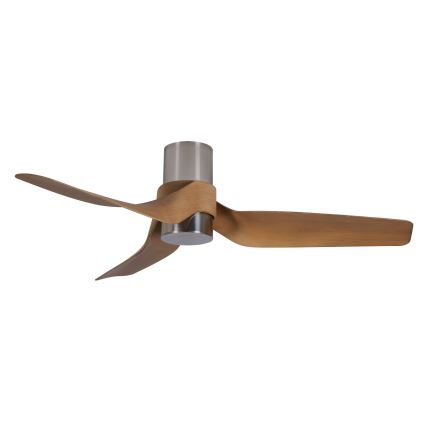 Lucci air 213355-LED dimbare plafondventilator NAUTICA 1xGX53/12W/230V bruin/glanzend chroom + afstandsbediening