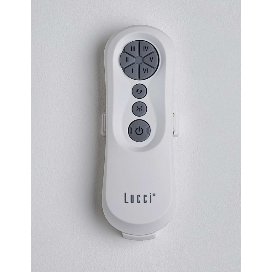 Lucci air 213355-LED dimbare plafondventilator NAUTICA 1xGX53/12W/230V bruin/glanzend chroom + afstandsbediening
