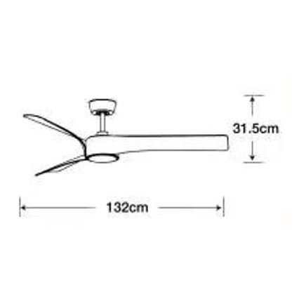 Lucci air 213358 - Dimbare LED Plafond Ventilator LINE 1xGX53/12W/230V zwart + afstandsbediening