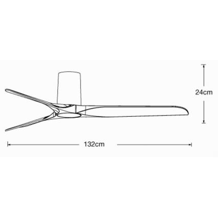 Lucci air 21610049 - Plafondventilator LONDO wit + afstandsbediening