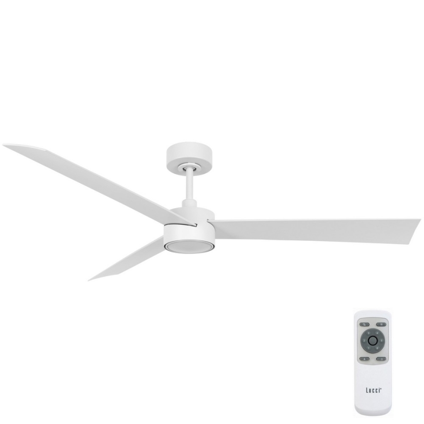 Lucci air 21610349- LED dimbare plafondventilator CLIMATE 1xGX53/12W/230V wit + afstandsbediening