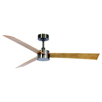Lucci air 21610449 - LED dimbare plafondventilator CLIMATE 1xGX53/12W/230V bruin/glanzend chroom + afstandsbediening