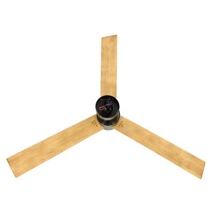 Lucci air 21610449 - LED dimbare plafondventilator CLIMATE 1xGX53/12W/230V bruin/glanzend chroom + afstandsbediening