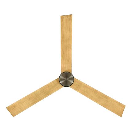 Lucci air 21610449 - LED dimbare plafondventilator CLIMATE 1xGX53/12W/230V bruin/glanzend chroom + afstandsbediening