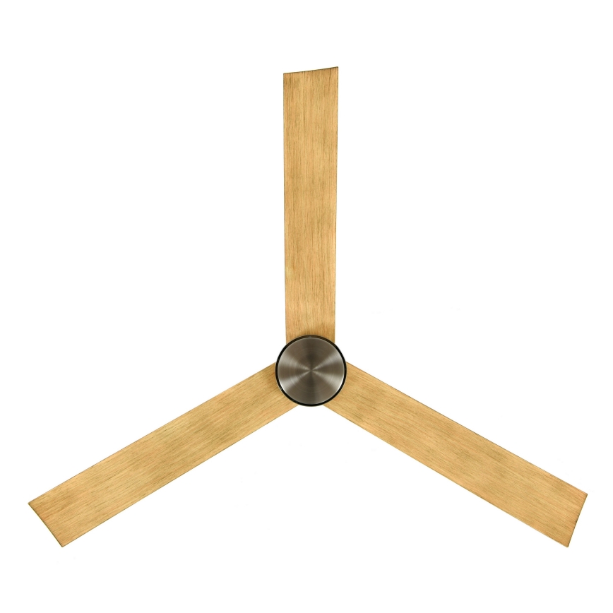 Lucci air 21610449 - LED dimbare plafondventilator CLIMATE 1xGX53/12W/230V bruin/glanzend chroom + afstandsbediening