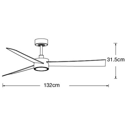 Lucci air 21610549- LED dimbare plafondventilator CLIMATE 1xGX53/12W/230V wengé/goud + afstandsbediening